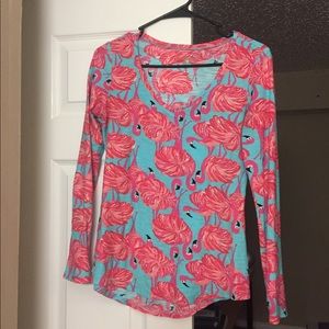 Lilly Pulitzer Flamingo Long Sleeve Shirt